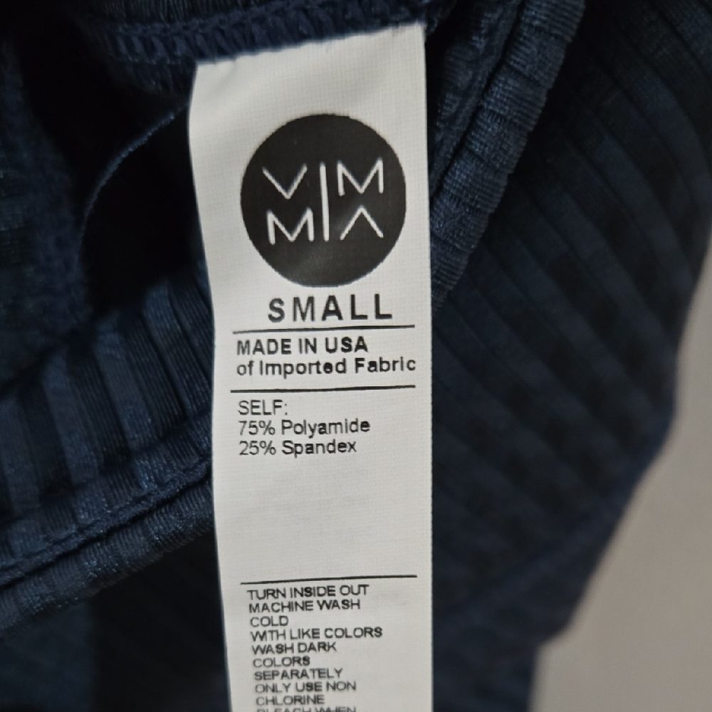 Vimmia Sz Small Midnight Blue Textured Leggings - Picture 2 of 6